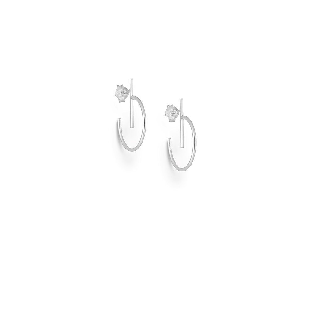 Hoop and Bar Earrings