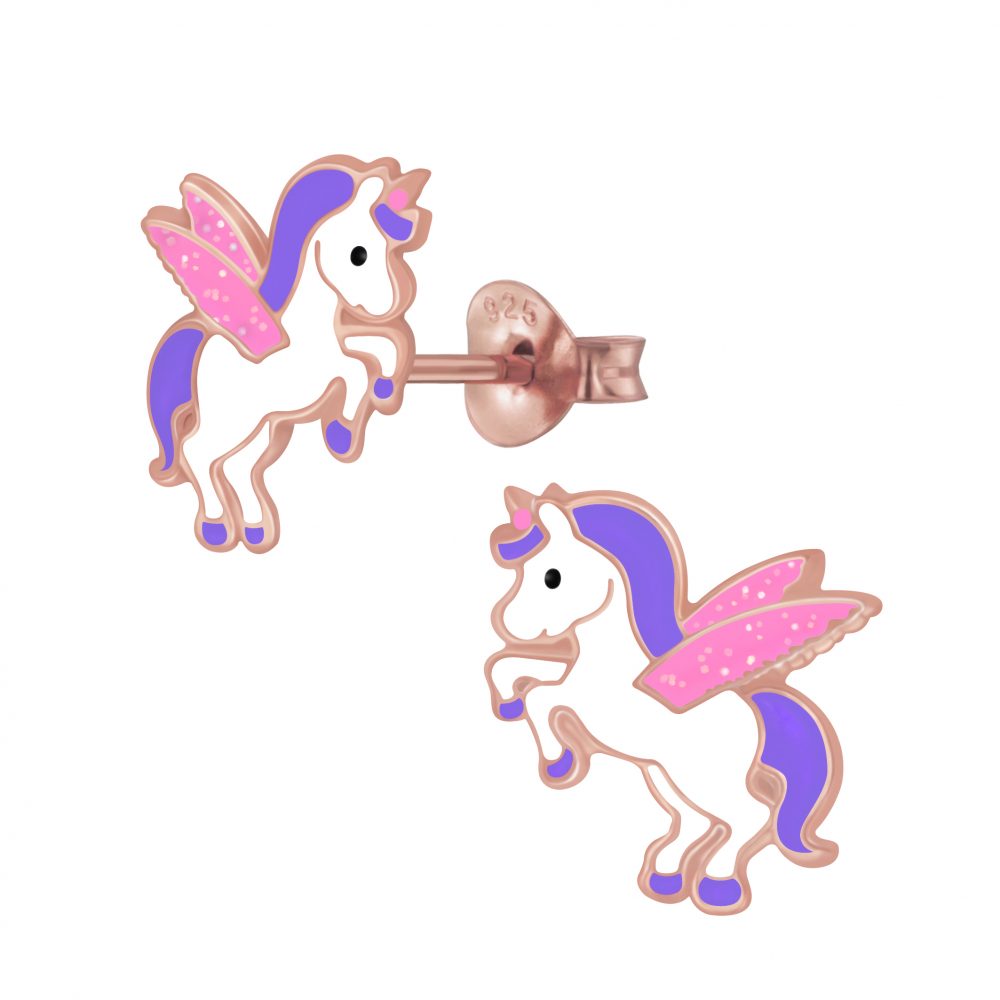 Flying Unicorn Stud Earrings