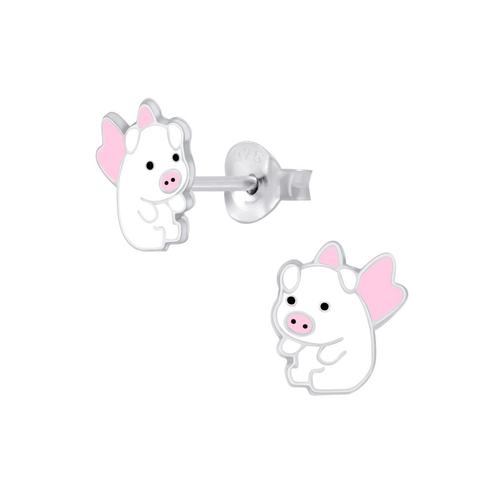 Flying Pig Stud Earring