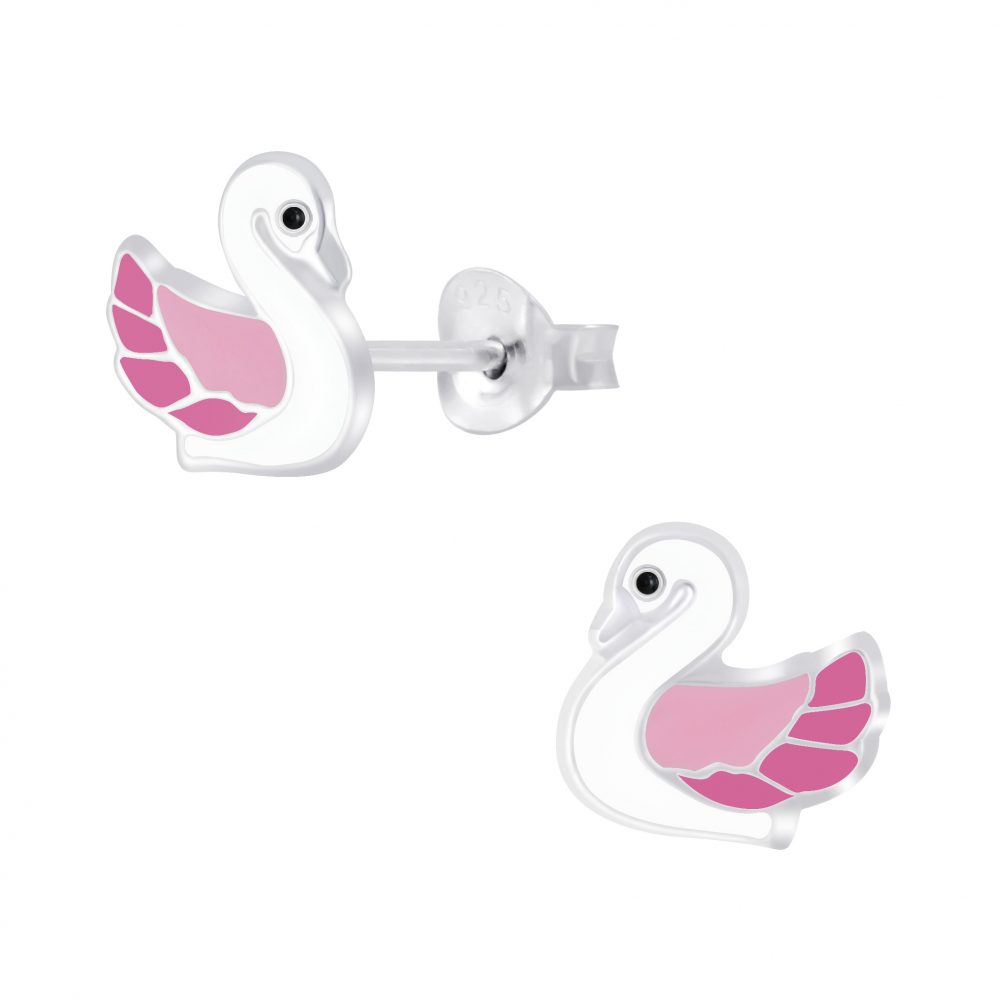 Swan Stud Earring