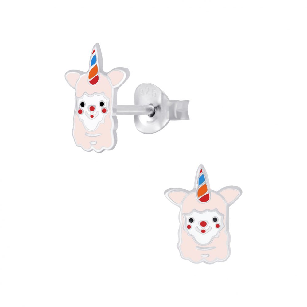Unicorn Llama Stud Earrings