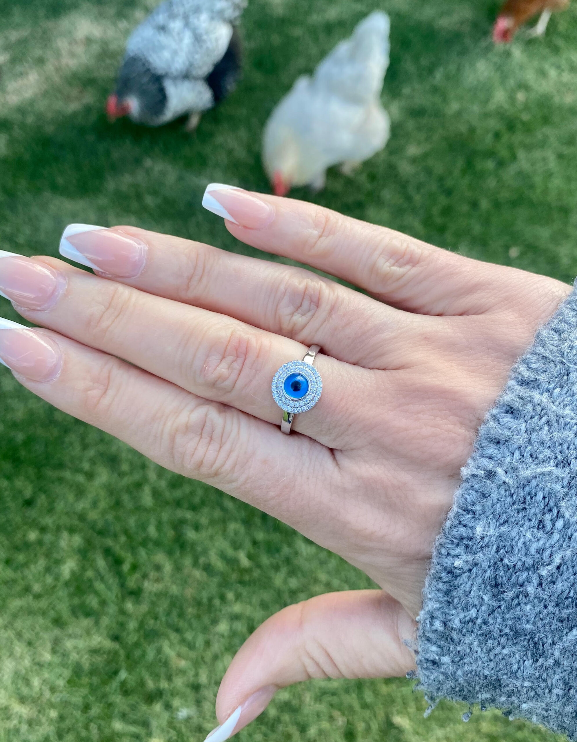 Evil Eye Ring - Round