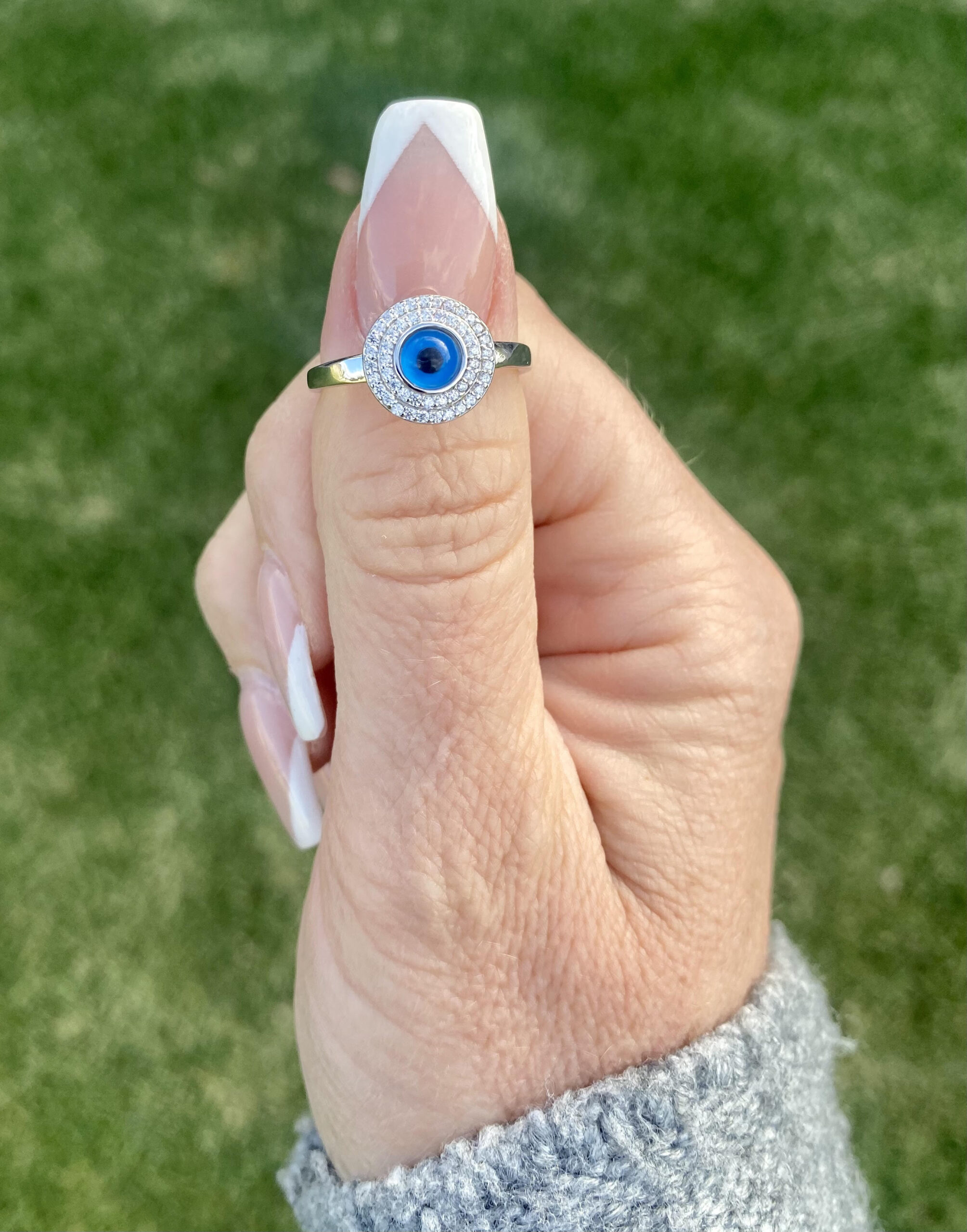 Evil Eye Ring - Round